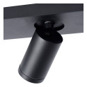 TAYLOR Ceiling Spotlight 2x GU10/5W IP44 DTW  Blac
