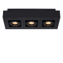 XIRAX - Stropné svietidlo - 3xGU10/5W LED  DTW - Čierna - (old 09119/15/30)