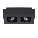 XIRAX - Stropné svietidlo - 2xGU10/5W LED DTW - Čierna (old 09119/10/30)