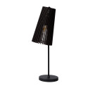 NORALIE - Stolová lampa - E27 40W - čierna