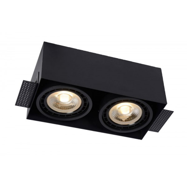 TRIMLESS Recessed spotlight 2xGU10 Black