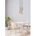 GELKA Pendant 5x E27/40W Round Smoke glass