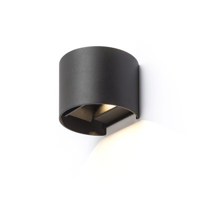 RENDL TITO R DIMM nástenná čierna 230V LED 2x3W IP65 3000K