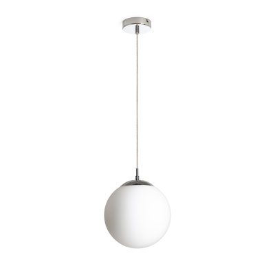 RENDL LUNA 25 závesná opálové sklo/chróm 230V LED E27 15W
