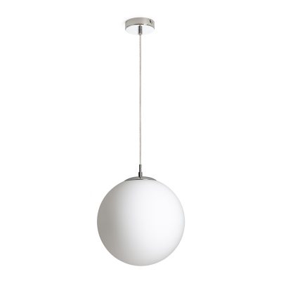 RENDL LUNA 30 závesná opálové sklo/chróm 230V LED E27 15W