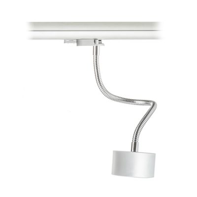 RENDL PIXIE na husom krku, na trojokruh. lištu striebrosivá chróm 230V LED GX53 7W