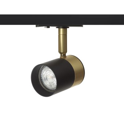 RENDL LALA na jednookr. lištu čierna mosadz 230V LED GU10 9W