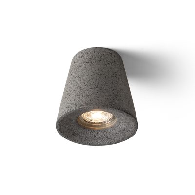 RENDL VOLCA stropná betón/dekor tmavý granit 230V LED GU10 5W
