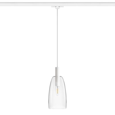 RENDL BELLINI na trojokruh. lištu biela číre sklo 230V LED E14 15W