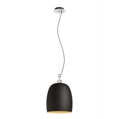 RENDL COROA NEW 28 závesná čierna chróm 230V LED E27 15W