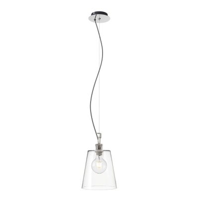 RENDL BABU NEW 22 závesná číre sklo/chróm 230V LED E27 15W