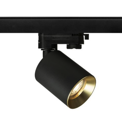RENDL DARIO na trojokruh. lištu čierna česaná mosadz 230V LED GU10 9W