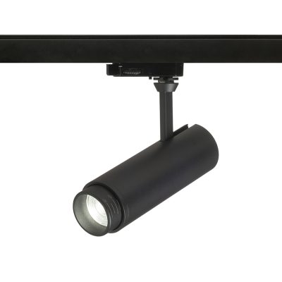 RENDL FOCUS 12 DIMM na trojokruh. lištu čierna 230V LED 12W 10 60° 3000K 4000K 5000K