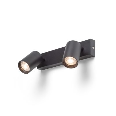 RENDL DUDE II prisadená čierna 230V LED GU10 2x9W