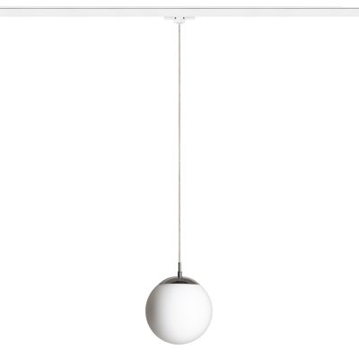 RENDL LUNA 20 na trojokruh. lištu opálové sklo/chróm 230V LED E27 11W