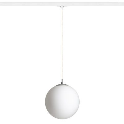 RENDL LUNA 30 na trojokruh. lištu opálové sklo/chróm 230V LED E27 15W