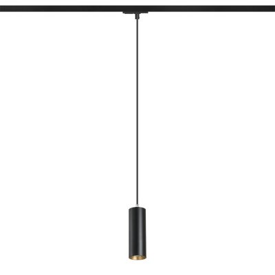 RENDL MAVRO na jednookr. lištu závesná čierna/zlatá 230V LED 12W 38° 3000K