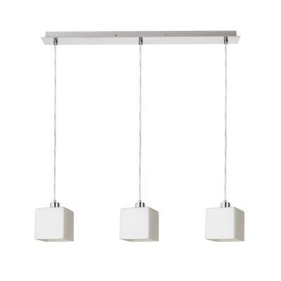 RENDL DADOS III 60 závesná opálové sklo/matný nikel 230V LED E27 3x11W