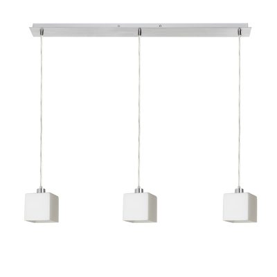 RENDL DADOS III 80 závesná opálové sklo/chróm 230V LED E27 3x11W