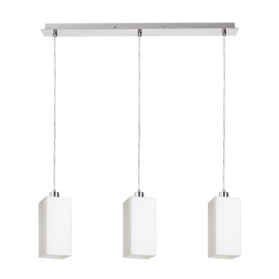 RENDL LIZ III 60 závesná opálové sklo/matný nikel 230V LED E27 3x15W