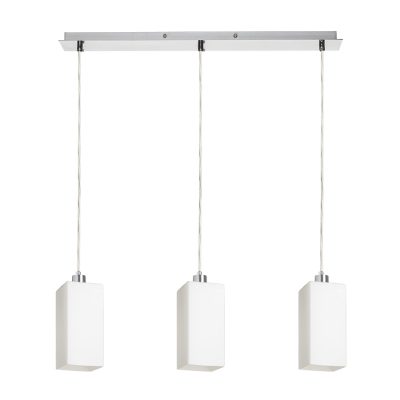 RENDL LIZ III 60 závesná opálové sklo/chróm 230V LED E27 3x15W