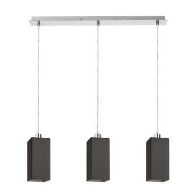 RENDL LIZ III 60 závesná čierna sklo/matný nikel 230V LED E27 3x15W