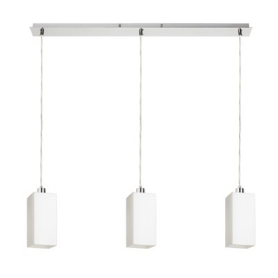 RENDL LIZ III 80 závesná opálové sklo/matný nikel 230V LED E27 3x15W