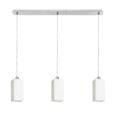 RENDL LIZ III 80 závesná opálové sklo/chróm 230V LED E27 3x15W