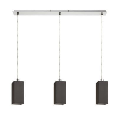 RENDL LIZ III 80 závesná čierna sklo/matný nikel 230V LED E27 3x15W