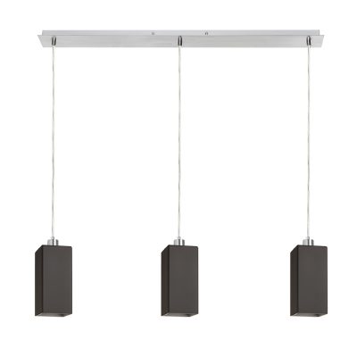 RENDL LIZ III 80 závesná čierna sklo/chróm 230V LED E27 3x15W