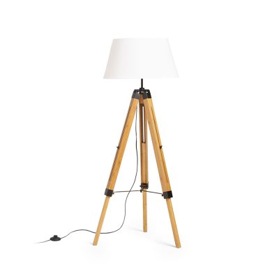 RENDL ALVIS/AMBITUS 46 stojanová biela bambus/chróm 230V LED E27 15W