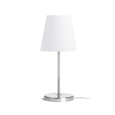 RENDL NYC/CONNY 15/15 stolná Polycotton biela/nikel 230V LED E27 11W