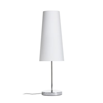 RENDL NYC/CONNY 15/30 stolná Polycotton biela/chróm 230V LED E27 11W