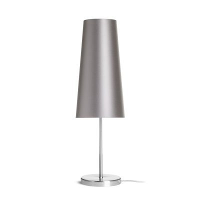 RENDL NYC/CONNY 15/30 stolná Monaco holubia sivá/strieborné PVC/nikel 230V LED E27 11W