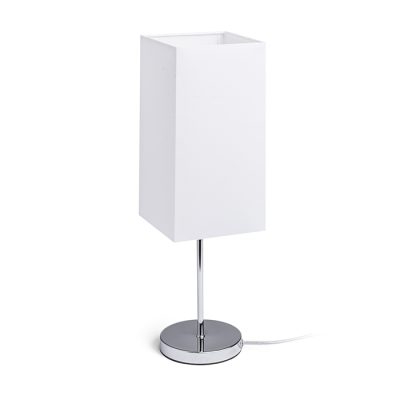 RENDL NYC/TEMPO 15/30 stolná Polycotton biela/chróm 230V LED E27 15W