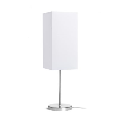 RENDL NYC/TEMPO 15/30 stolná Polycotton biela/nikel 230V LED E27 15W