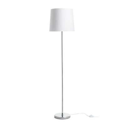 RENDL NYC/CONNY 35 stojanová Polycotton biela/chróm 230V LED E27 15W