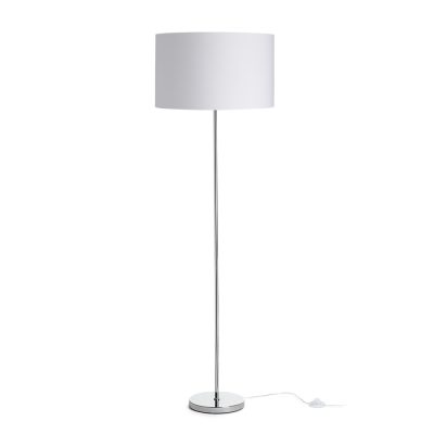 RENDL NYC/RON 40/25 stojanová Polycotton biela/chróm 230V LED E27 15W