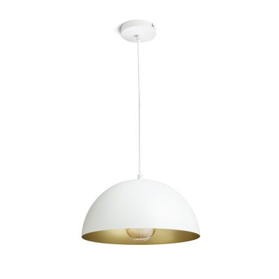 RENDL GLADYS 30 závesná biela/zlatá 230V LED E27 15W