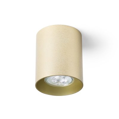 RENDL MANTOVA I stropná česaná mosadz 230V LED GU10 7W