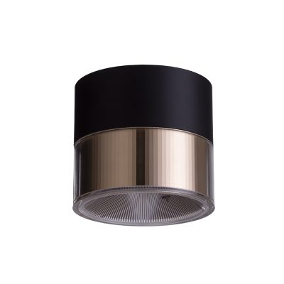 RENDL JUNIPER stropná čierna/zlatá 230V LED 15W 30° 3000K