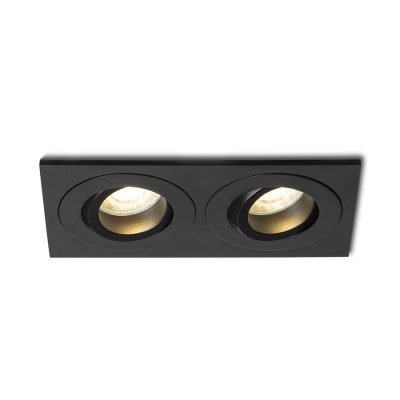 RENDL GALO II zápustná čierna 230V LED GU10 9W IP65