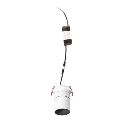 RENDL AUGUSTA zápustná biela/čierna 230V LED 12W 36° 3000K