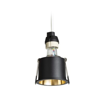 RENDL ORCO zápustná čierna/zlatá 230V LED GU10 9W