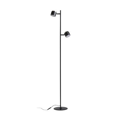 RENDL NOVA II stojanová čierna chróm/mliečny akrylát 230V LED 2x3.5W 3000K