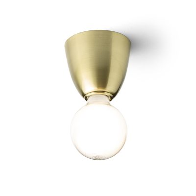 RENDL REACH stropná česaná mosadz 230V LED E27 11W
