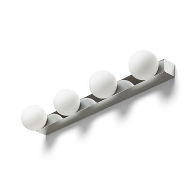 RENDL DOMINO IV nástenná chróm/opálové sklo 230V LED G9 4x6W IP44