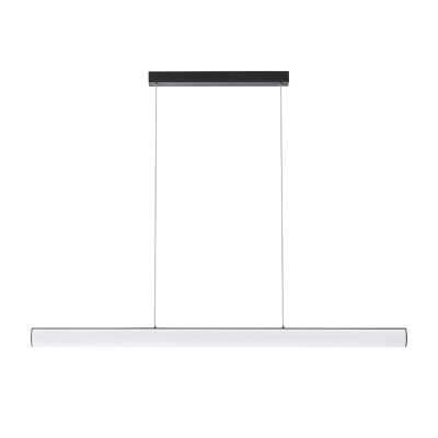 RENDL RIVIER LED I závesná čierna/mliečny akrylát 230V LED 24W 3000K