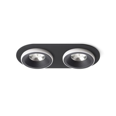 RENDL SHARM R II zápustná čierna/biela 230V LED 2x10W 24° 3000K