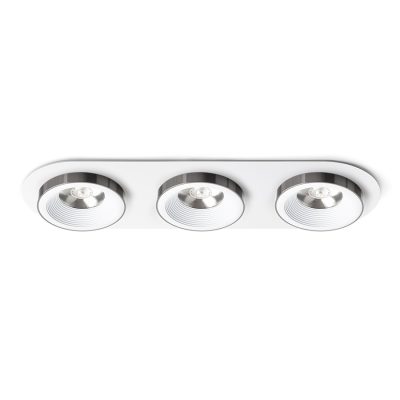 RENDL SHARM R III zápustná biela čierny chróm 230V LED 3x10W 24° 3000K